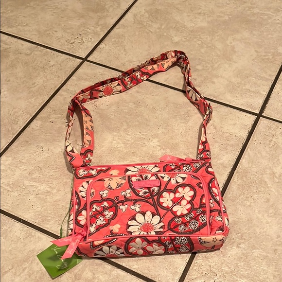 Vera Bradley Handbags - Vera Bradley Pink Floral Crossbody Bag